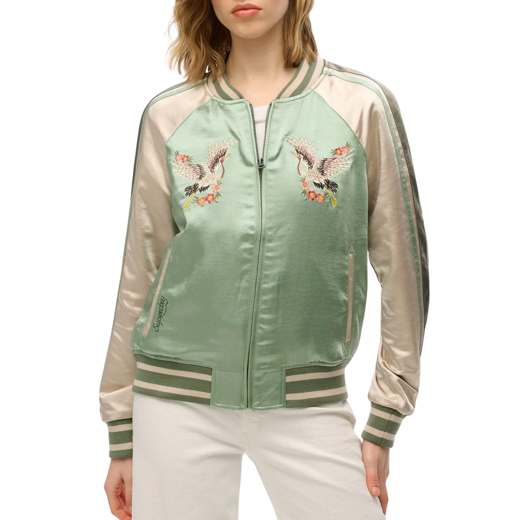 Superdry Suikajan Embroidered Bomber Jas Dames