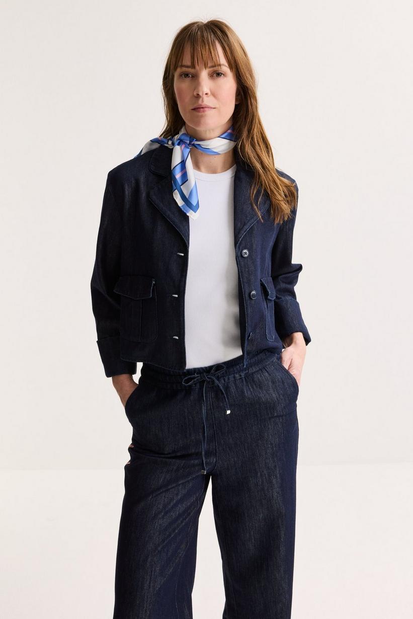 Améline Boxy Jasje In Raw Denim