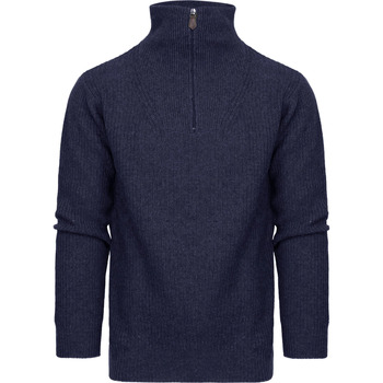 Suitable Sweater  Half Zip Trui Wol Blend Navy