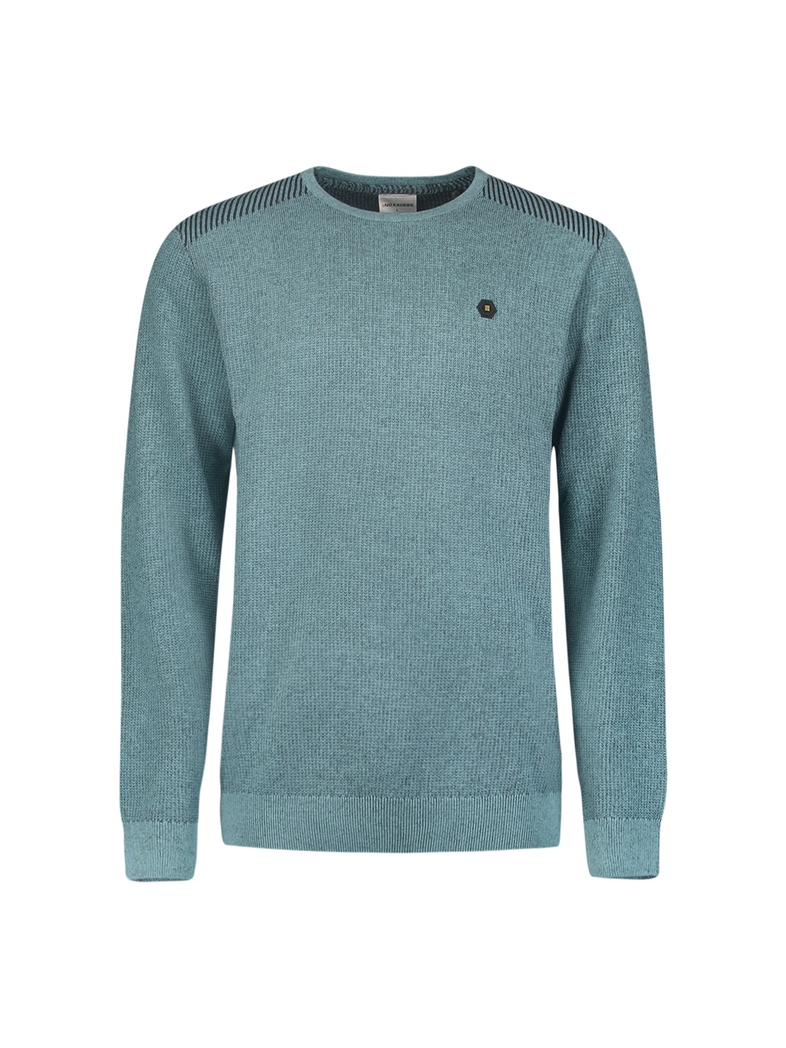 No Excess Pullover Crewneck 2 Coloured Jacquard Cloud 