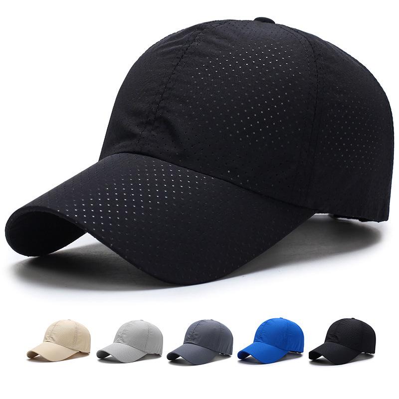 BOOSKU Zomer Dames Man Zomer Snel Drogende Mesh Cap Hardloophoed Bot Ademende Hoeden kaki
