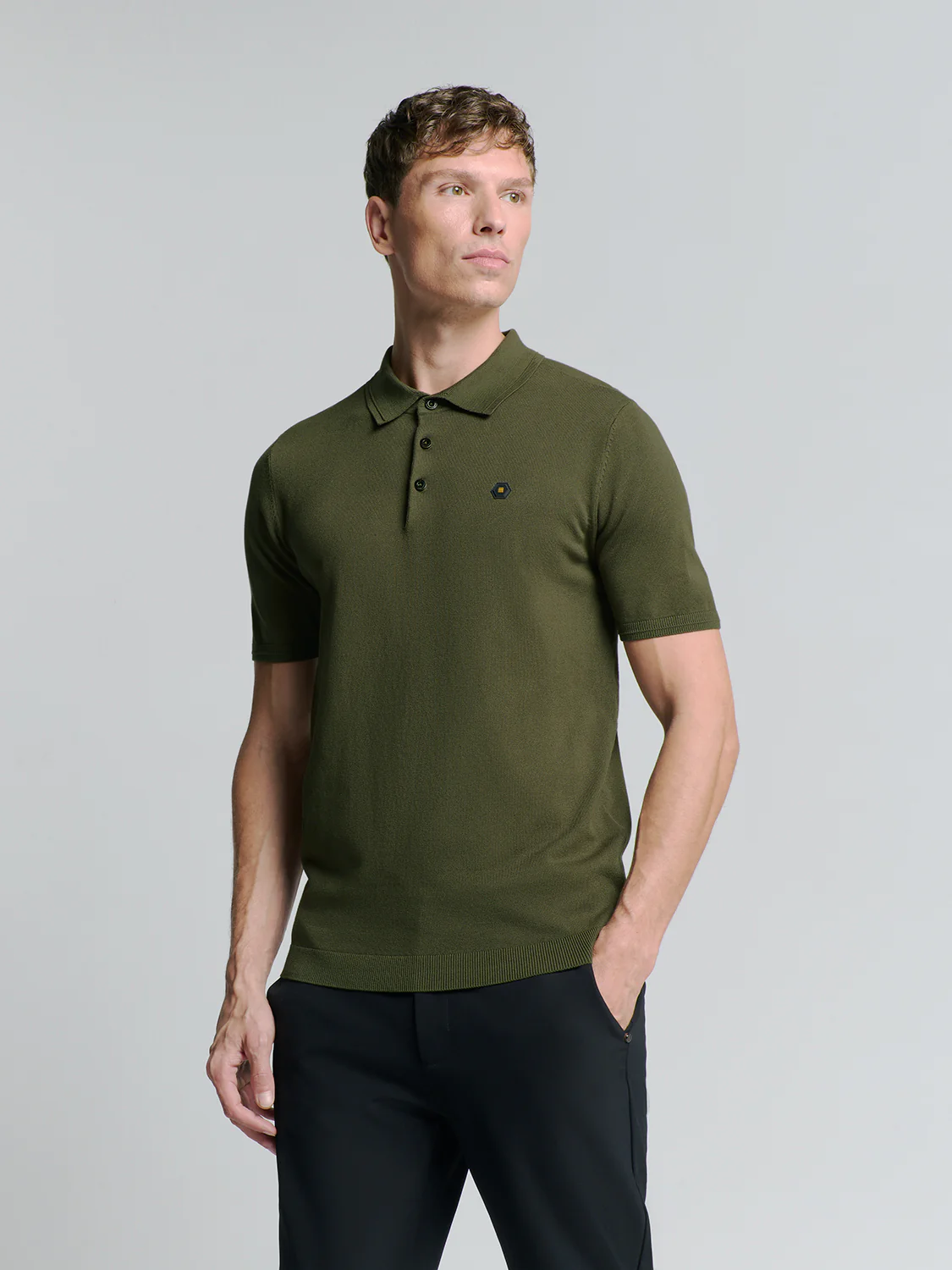 No Excess Heren polo 27210351 186 dark moss