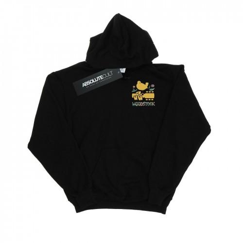 Woodstock Heren borstlogo hoodie M wit