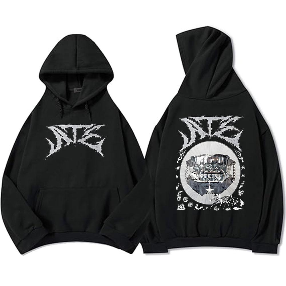 Planet clothing wholesale Heren Streetwear Hoodies Koreaanse Band Ate Chk Chk Boom Sweatshirts Sudaderas Hombre Mode Hip Hop Streetwear Grafische Kleding Tops XS roze