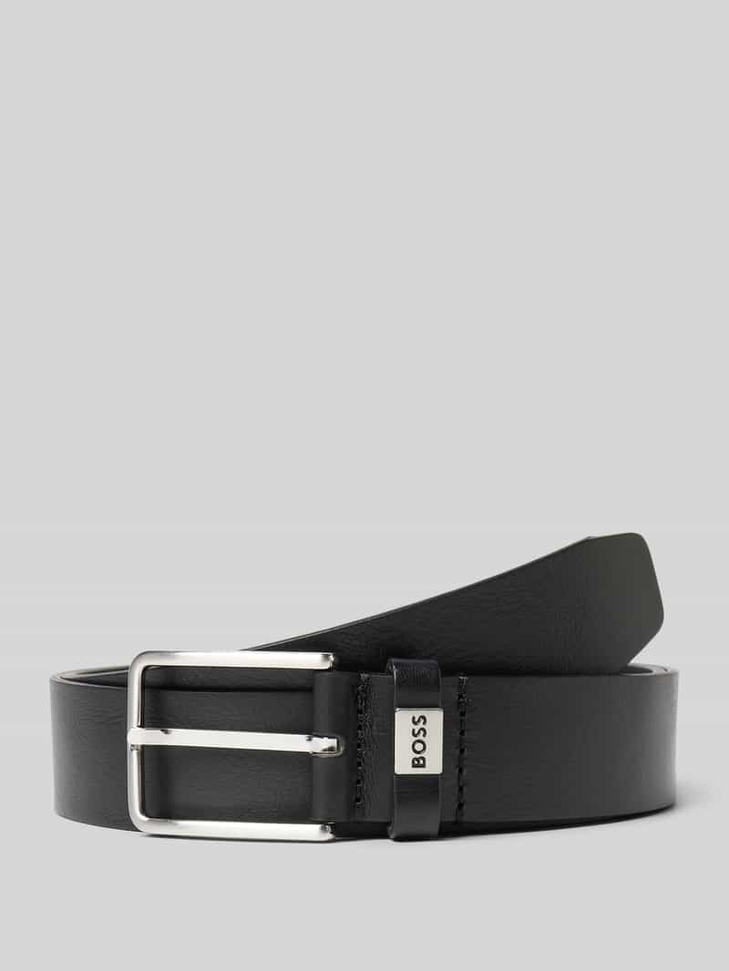 Boss Leren riem Elio_Sz35 met merklabel van 