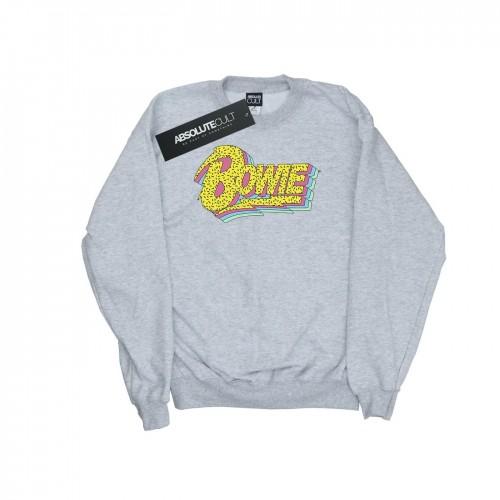 David Bowie jongens maanlicht jaren 90 logo sweatshirt 9-11 Years wit