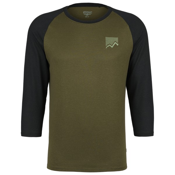 Stoic  Hemp15 LofsdalenSt. II 3/4 - Sportshirt, olijfgroen
