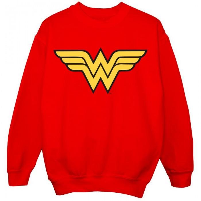DC Comics Girls Wonder Woman-logosweatshirt 12-13 rood