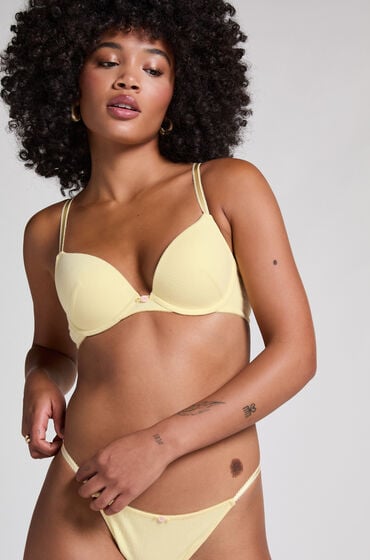 Hunkemöller Voorgevormde beugel bh Pointelle Geel