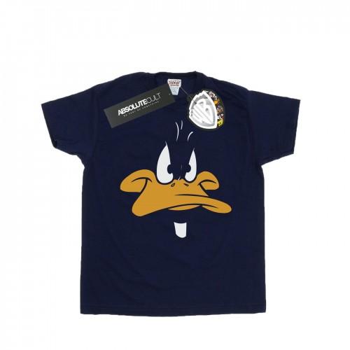 Looney Tunes jongens Daffy Duck Big Face T-shirt 12-13 zwart