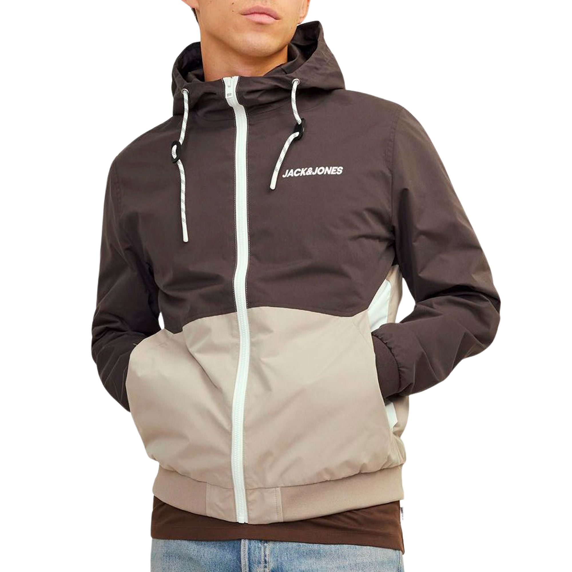 Jack & Jones Rush Blocking Hood Bomber Jack Heren