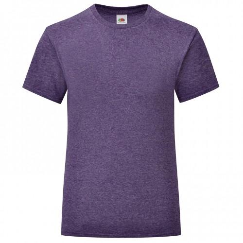 Fruit Of The Loom Girls Iconic Heather T-Shirt 14-15 geel