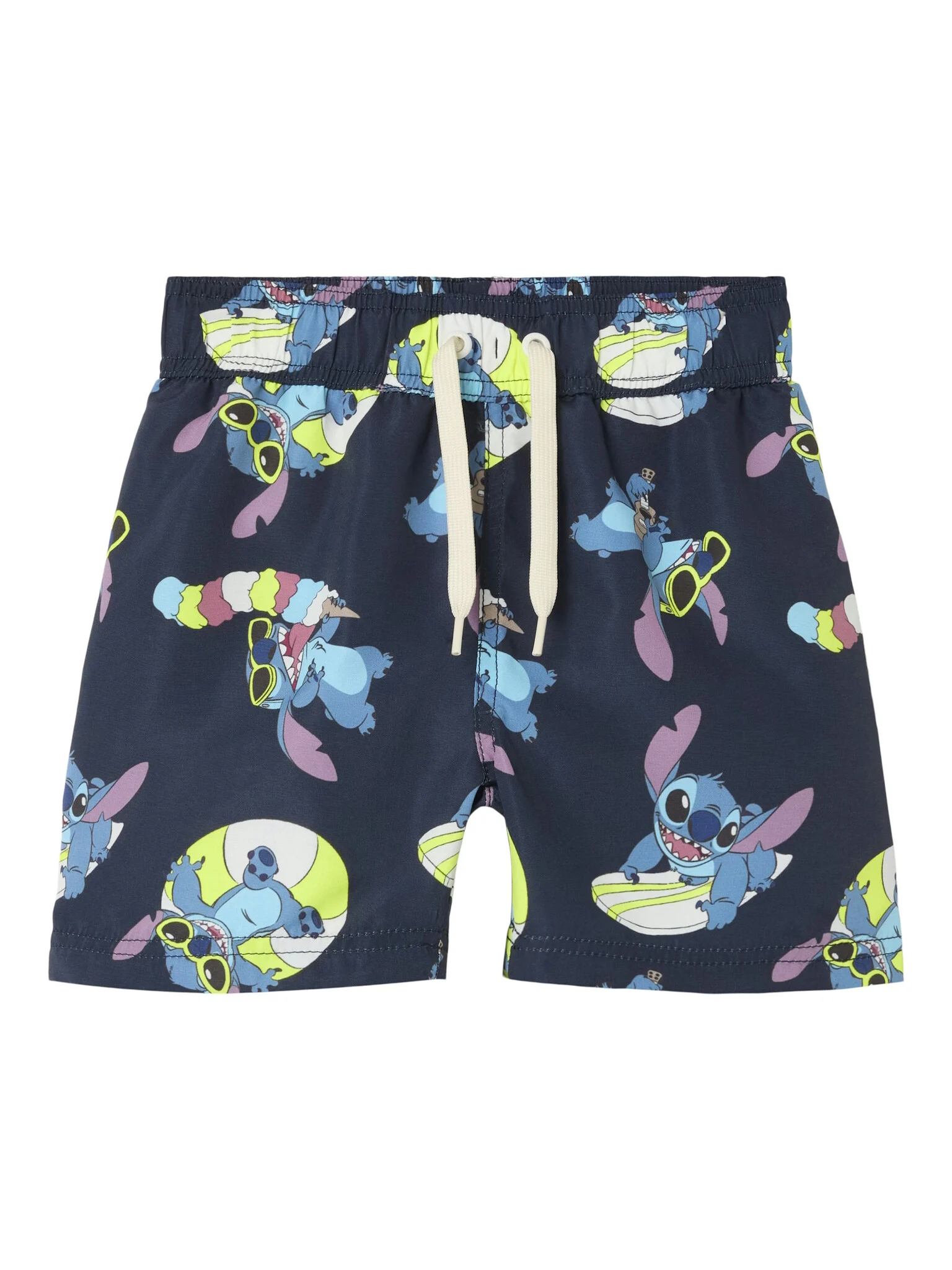 Name It Jongens lange zwemshorts nmmmic stitch donkerblauw