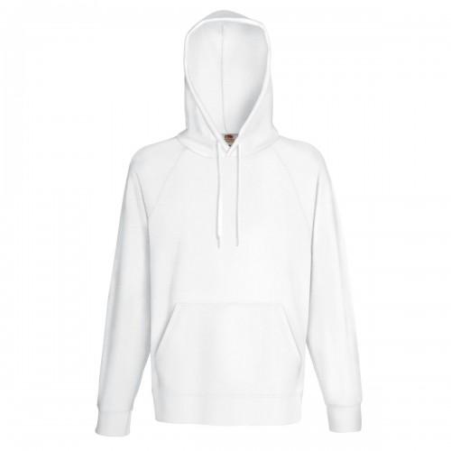 Fruit Of The Loom Heren lichtgewicht sweatshirt met capuchon / hoodie (240 GSM) M marineblauwe kleur