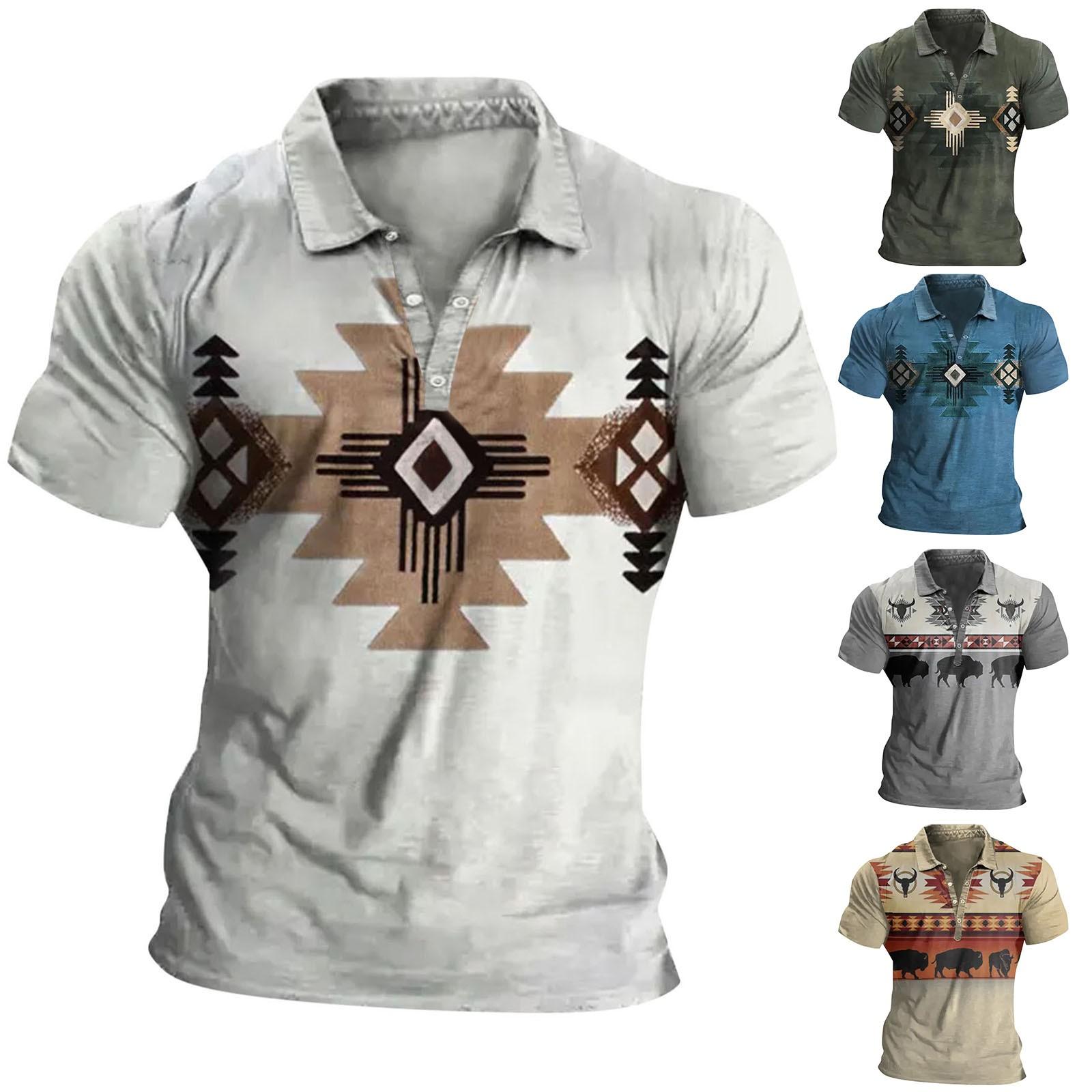 Ximalaya (Qunide) Golfshirt voor heren Casual Sport V-hals Geribbelde kraag Korte mouw Mode Casual Effen Kleur Effen Lente Zomer Normale pasvorm S blauw