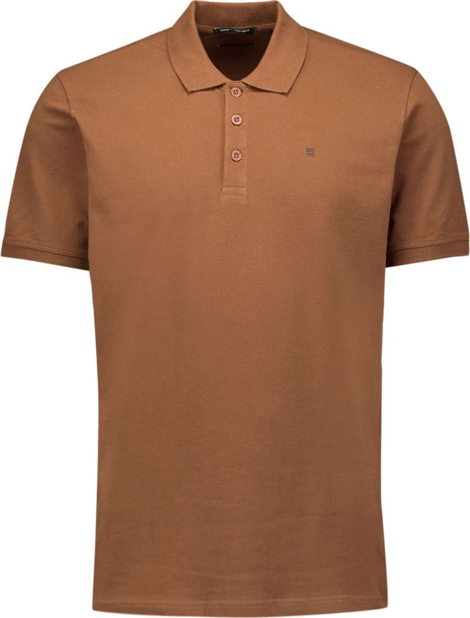 No Excess Polo pique solid stretch camel