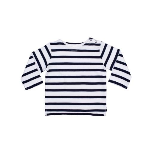 Babybugz Baby T-shirt met lange mouwen en Bretonse strepen 3-6 Months