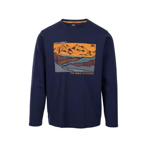Trespass Mens Flinder Printed Long-Sleeved T-Shirt L Vloot