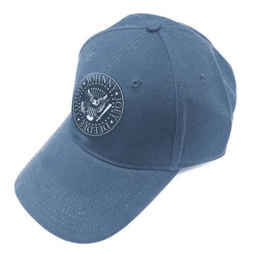 Ramones Unisex volwassen presidentiële zegel baseballpet One Size denimblauwe kleur