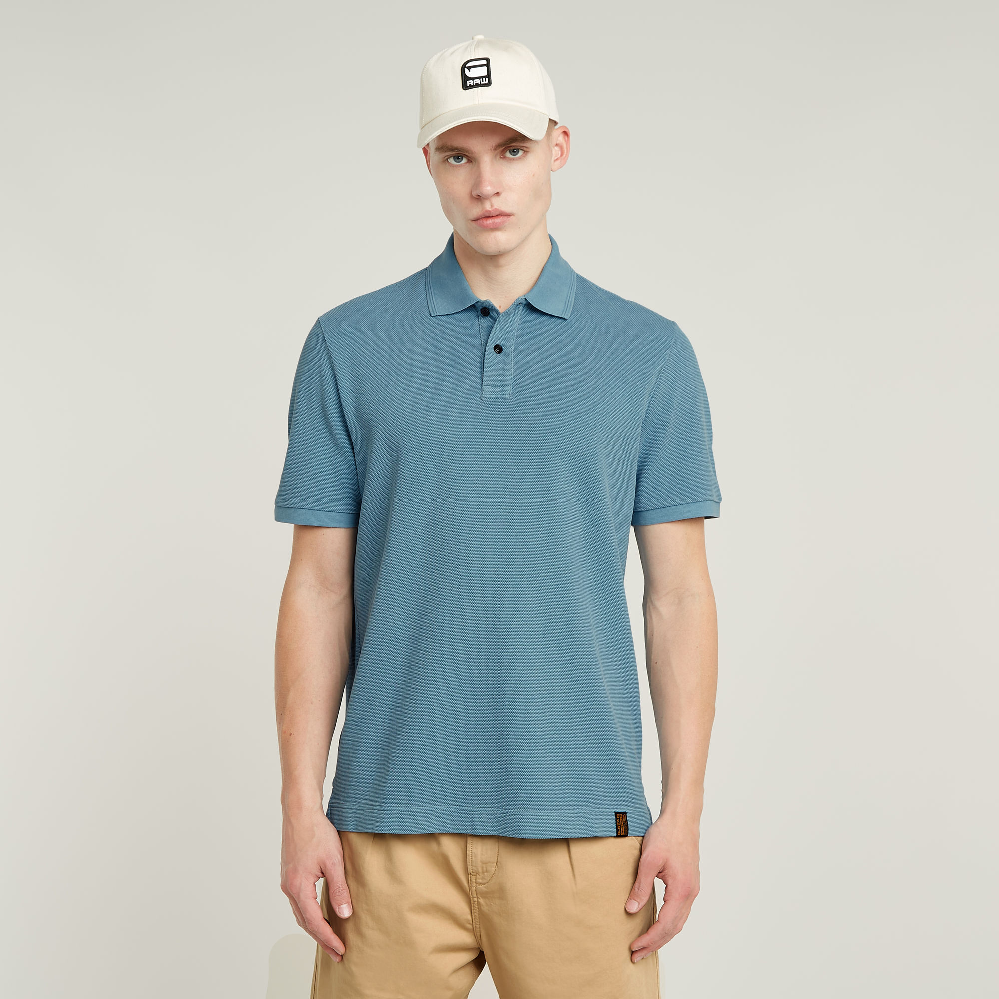 G-Star RAW Essential Polo - Midden blauw - Heren