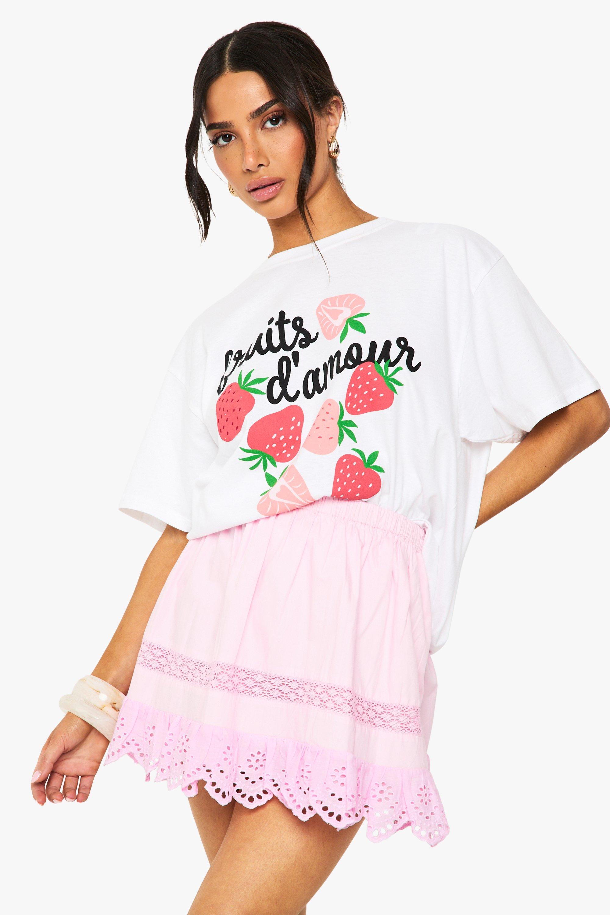 Boohoo Petite Rara Mini Rokje Met Franjes, Pink