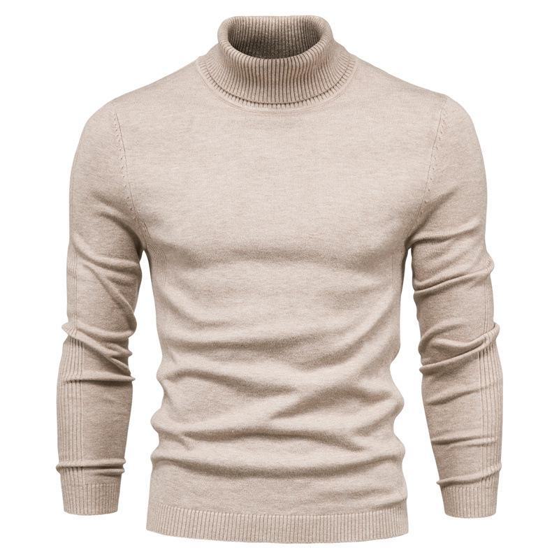 AI Supermarket Heren hoge kraag gebreide pullover trui - Herfst/Winter Casual Collectie 4XL