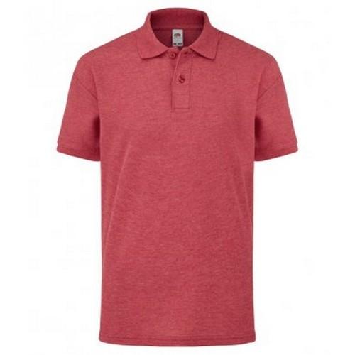 Fruit Of The Loom kinder/kind poly/katoen piqué poloshirt 3-4 Years marineblauwe kleur