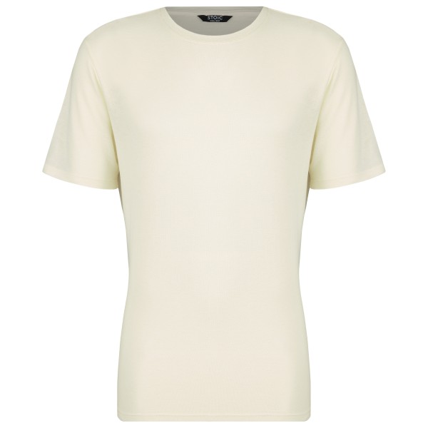 Stoic  WoolHemp VarbergSt Pique Tee - T-shirt, wit/beige