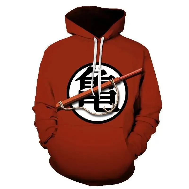 ETST 009 Herfst Kinderen Dragon Ball Sun Wukong Hoodie Heren Japanse Anime Pullover Casual Kleding Jongens Meisjes Mode Capuchon Jas Streetwear S