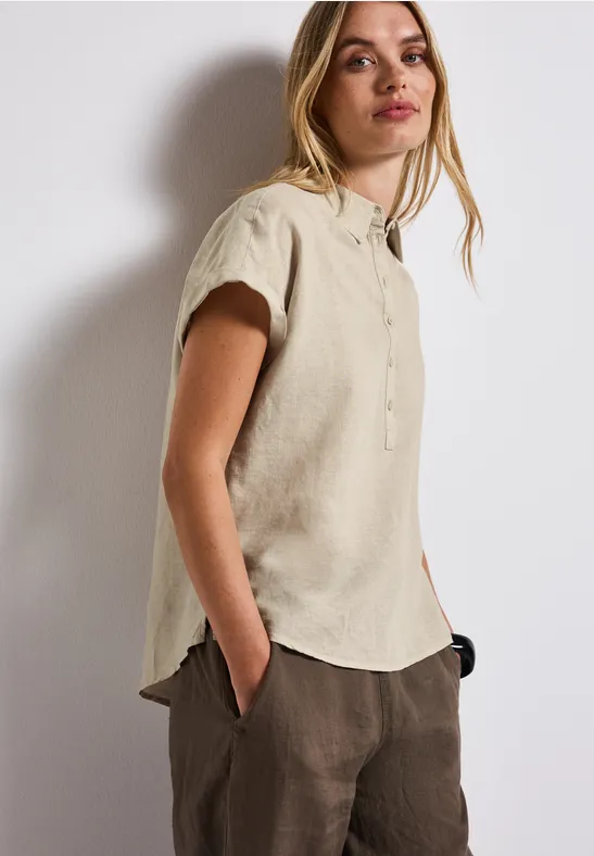 Street One Linnen mix overhemd blouse