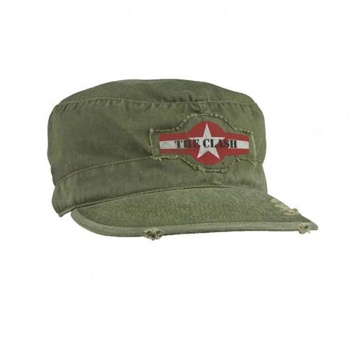 The Clash De Clash Unisex militaire logopet voor volwassenen L donker olijfgroene kleur