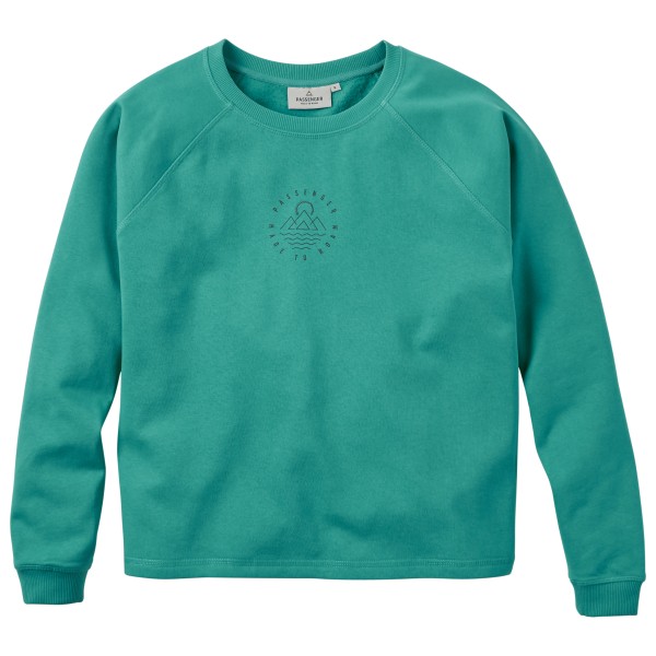 Passenger  Women's Remote Recycled Cotton Sweatshirt - Longsleeve, turkoois