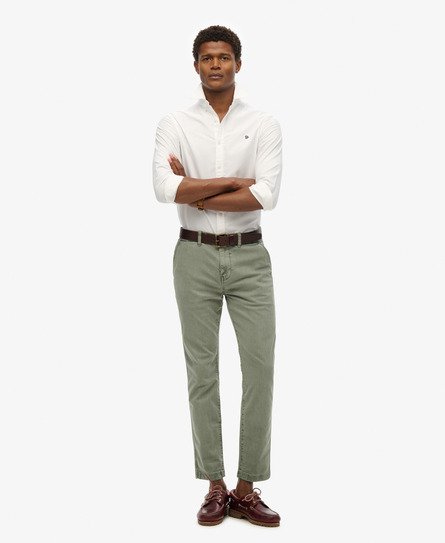 Superdry Mannen International Chinobroek Groen