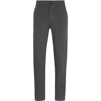Boss Chino Broek  Satin Chino Antraciet