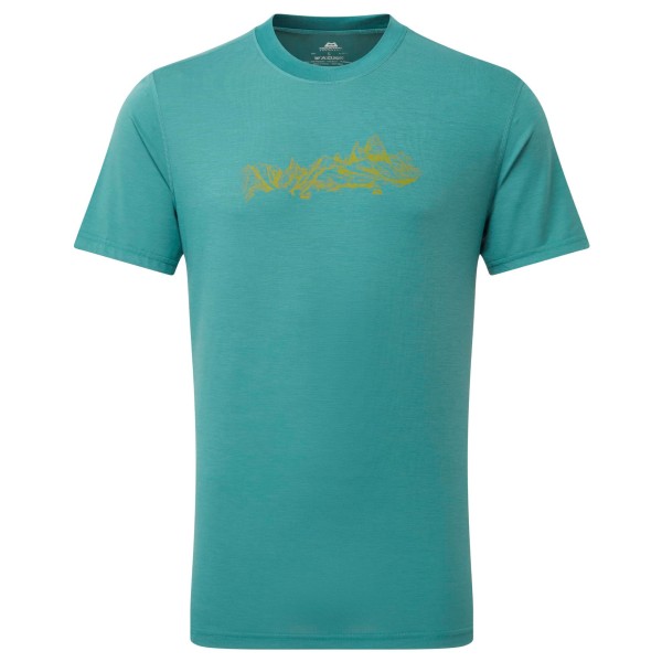 Mountain Equipment  Groundup Skyline Tee - Sportshirt, turkoois