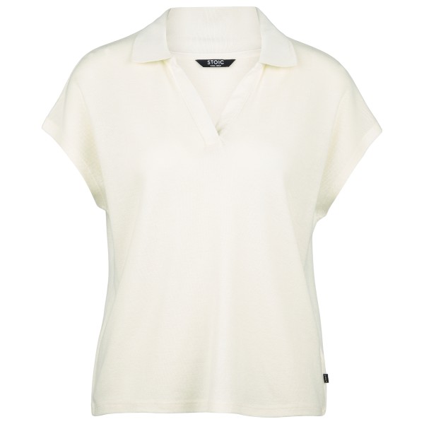 Stoic  Women's WoolHemp VarbergSt. Pique Polo - Poloshirt, wit