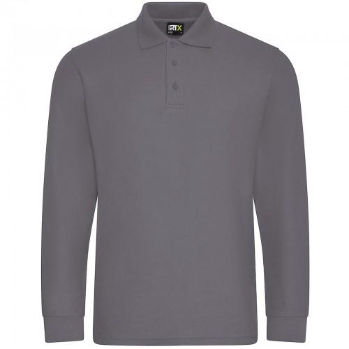 PRORTX herenpoloshirt met lange mouwen fles groene kleur