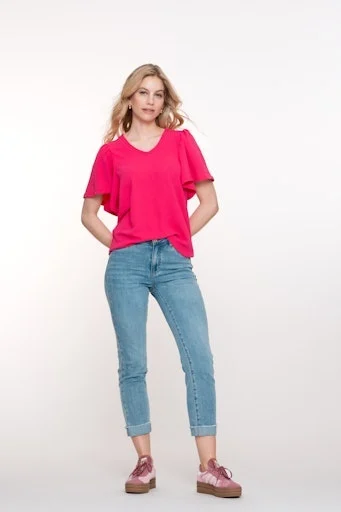 Geisha 51304-10 811 jeans turn-up stonewash denim