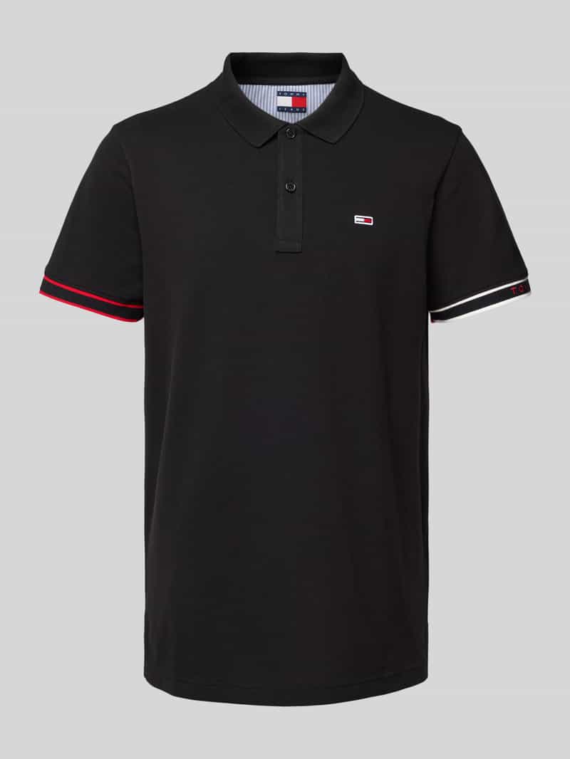 TOMMY JEANS Poloshirt TJM SLIM FLAG CUFF POLO EXT