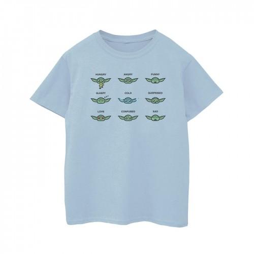 Star Wars Boys Mandalorian Grogu Mood T-Shirt 5-6 Years wit
