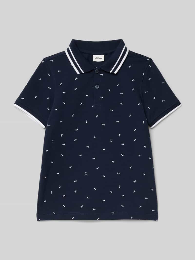 S.Oliver RED LABEL Junior Poloshirt met alloverprint, voor jongens