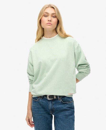 Superdry Vrouwen Essential Logo Sweatshirt Groen
