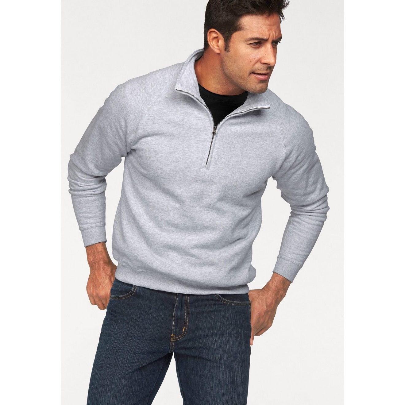 Fruit of the Loom Sweatshirt met een ritssluiting