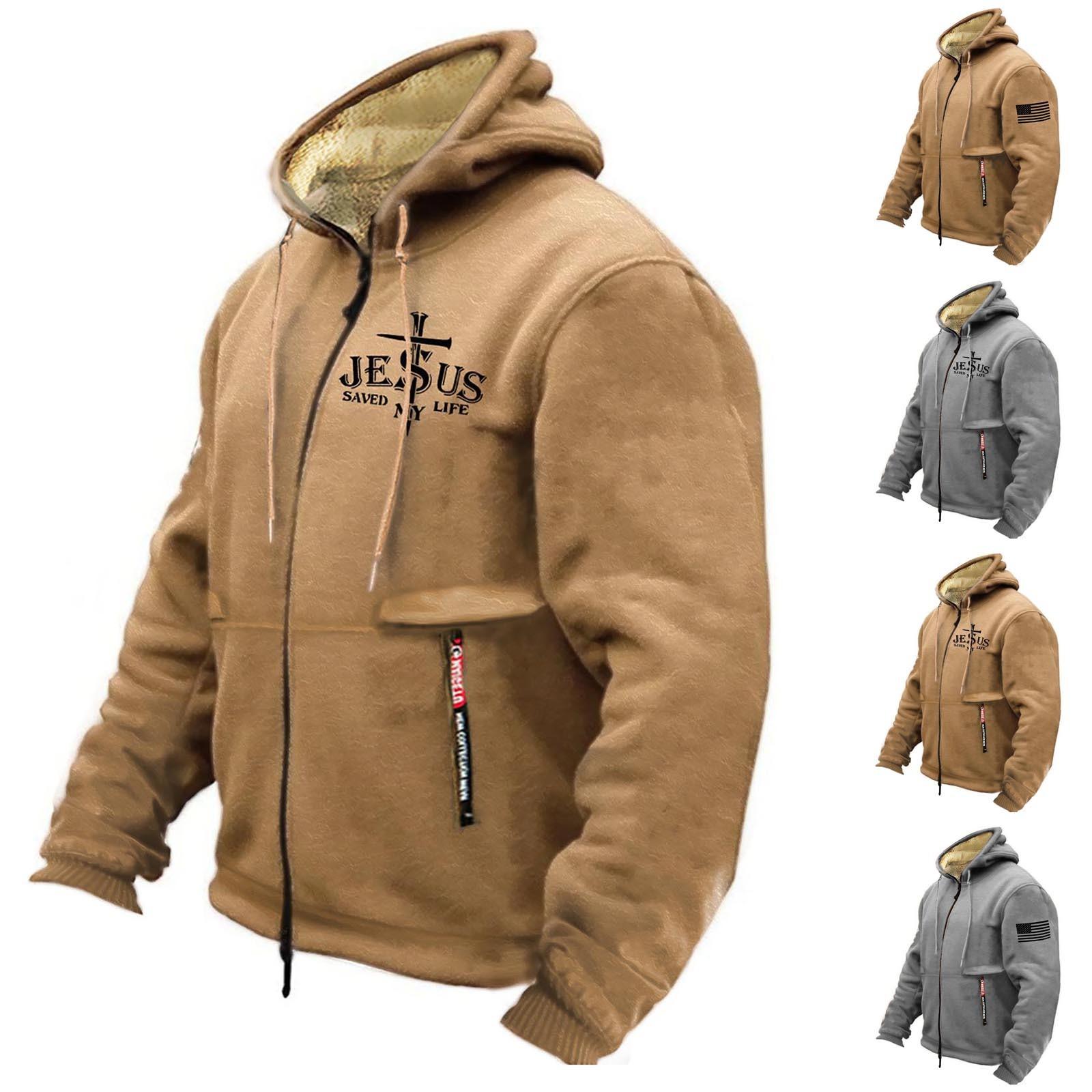 Zhengfuzhihai Winter Heren Capuchon Kasjmier Verdikte Kasjmier Cardigan Trui L