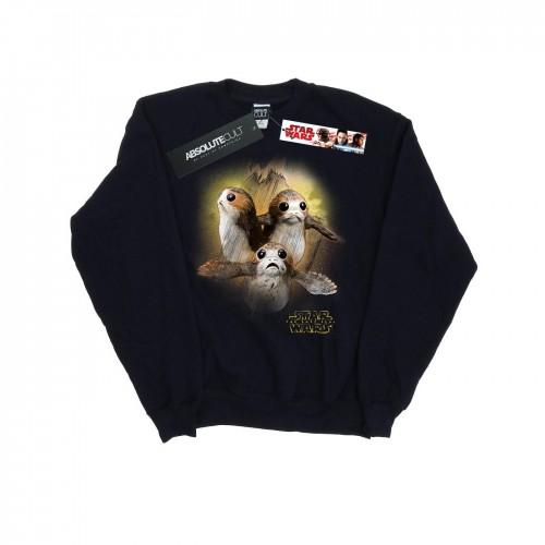 Star Wars Girls The Last Jedi Porgs Brushed Sweatshirt 7-8 Years wit