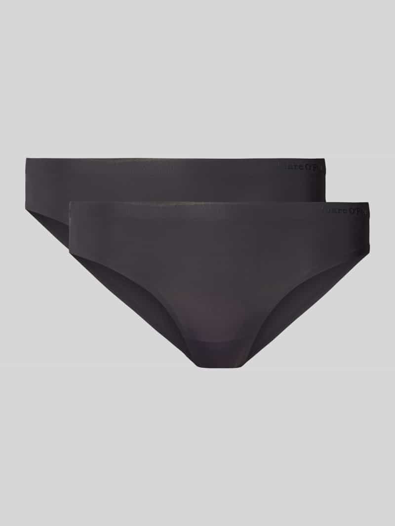 Marc O'Polo Slip SECOND SKIN met logo-opdruk in de boord (Set van 2)