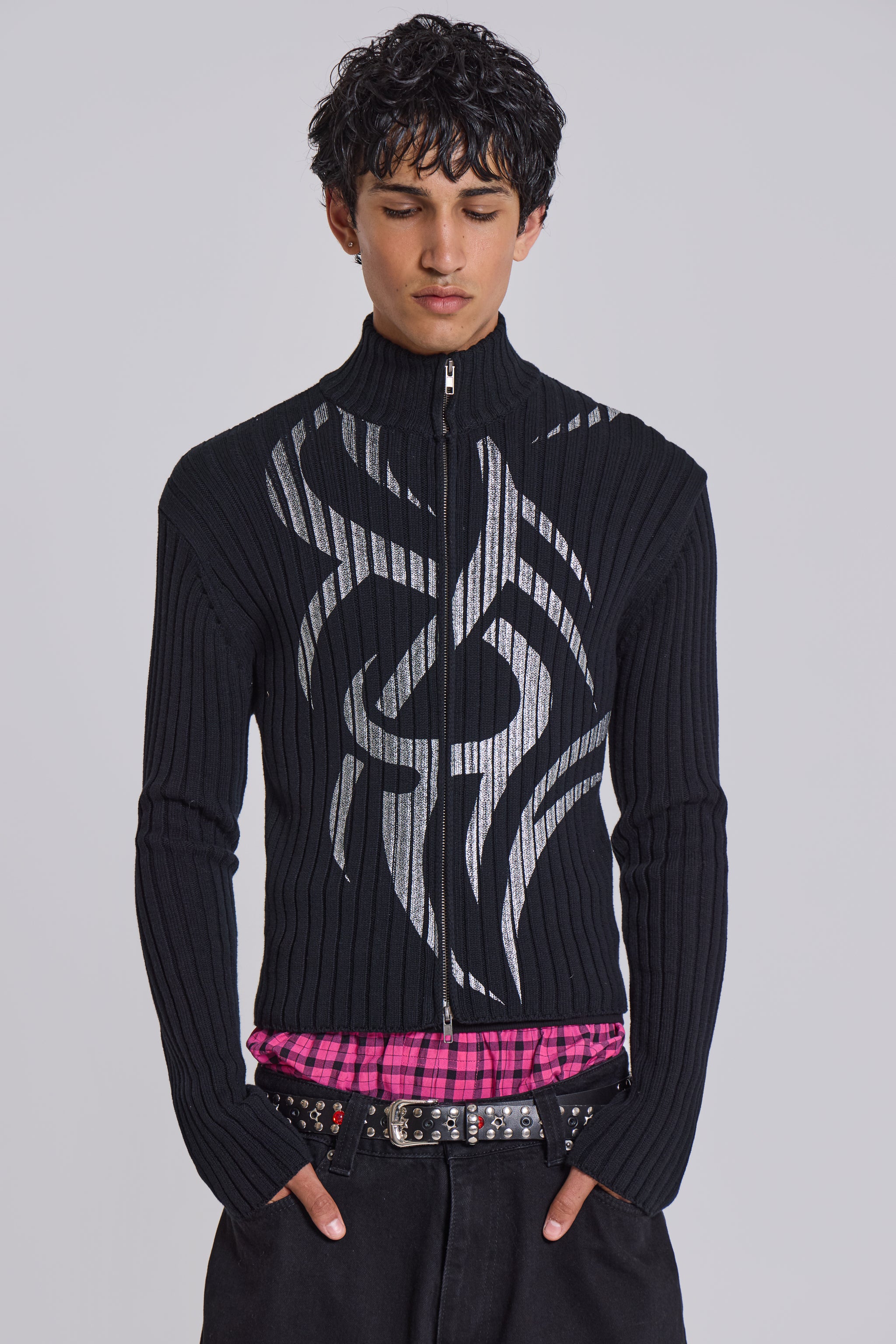 Jaded Man Lucid Blade Knit Track Top
