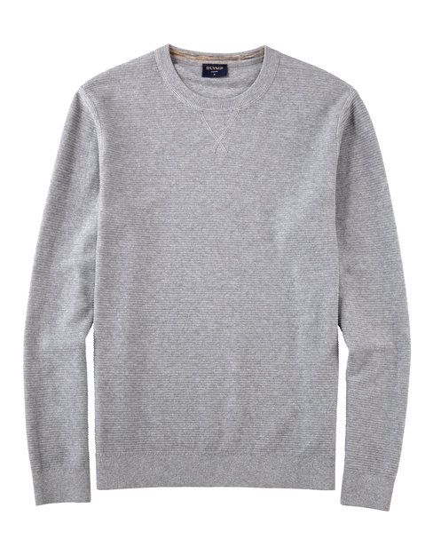 OLYMP Trui met ronde hals  brei casual