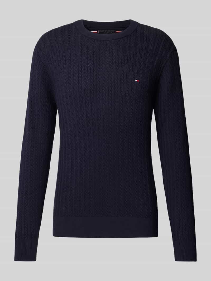 Tommy Hilfiger Gebreide trui HERRINGBONE STRUCTURE C NK
