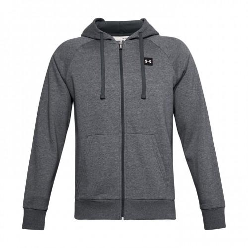 Under Armour Rivaliserende fleece hoodie met volledige ritssluiting voor heren M